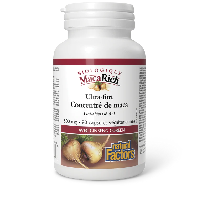 Concentré de maca 500mg 90 capsules