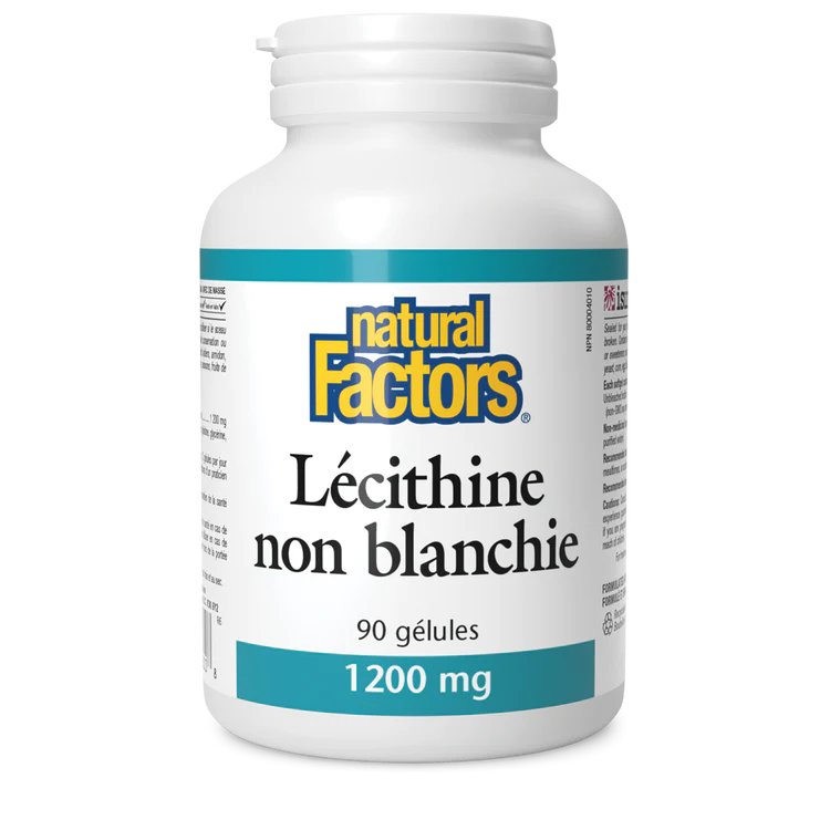 Lécithine non blanchie 1200mg 90 gélule