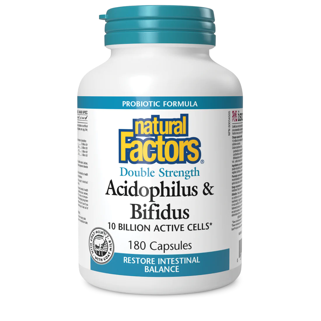 Probiotique double puissance Acidophilus & Bifidus