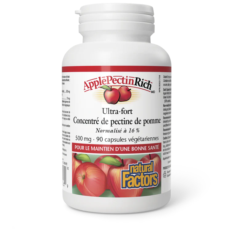 Concentré de pectine de pomme 500mg 90 capsules