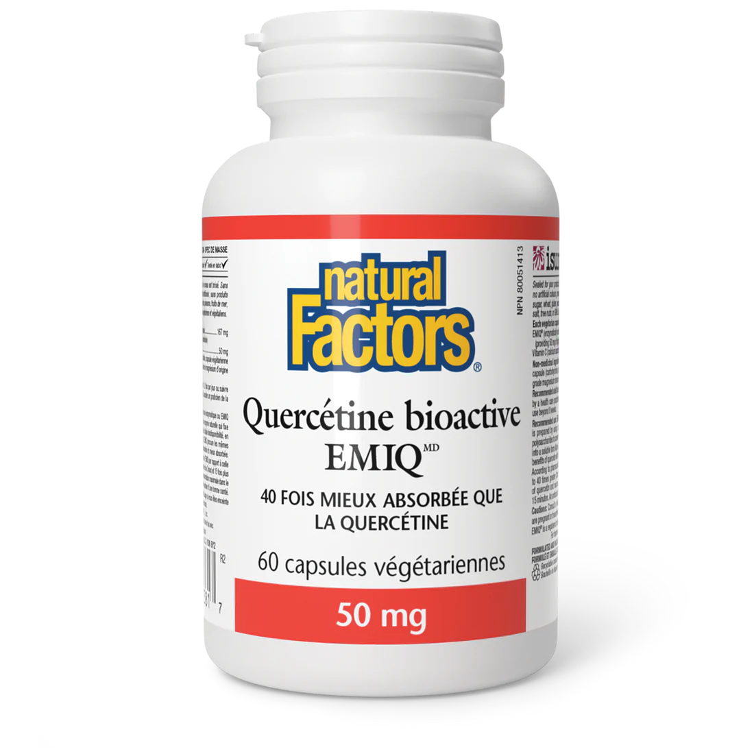 Quercétine bioactive 50mg 60capsules