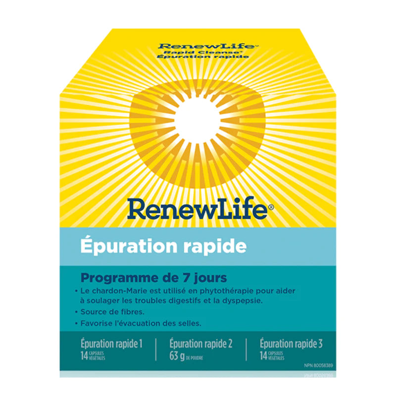 Épuration rapide RenewLife Programme de 7 jours